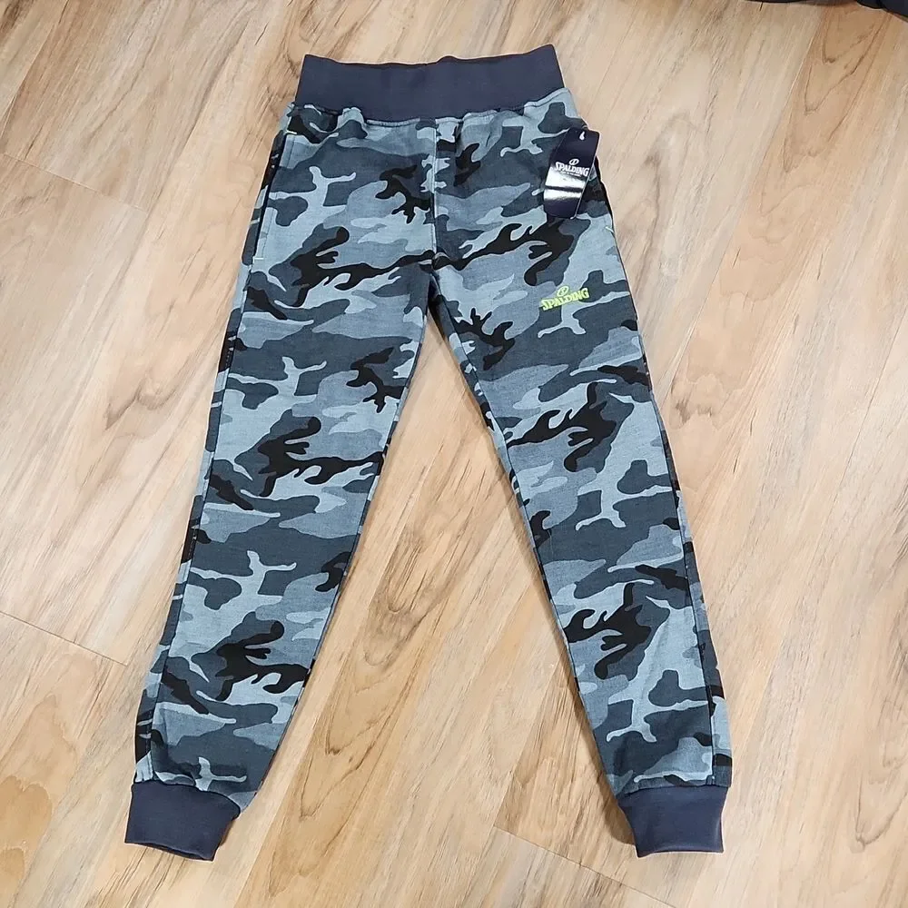 🧡NWT Spalding Blueish Gray  Camo Print Sweatpants Small